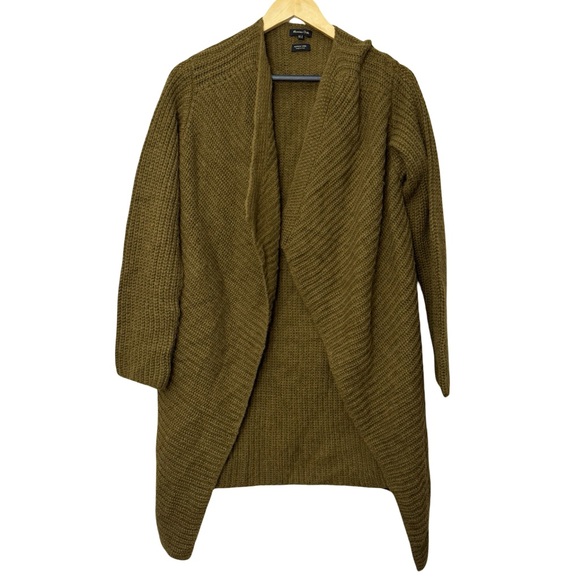 Massimo Dutti Sweaters - Massimo Dutti Alpaca Wool Blend Open Front Cardigan Size M Made in Italy Green
